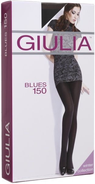 Колготки Giulia Blues nero 150 den р. 4 черный 1 пар 