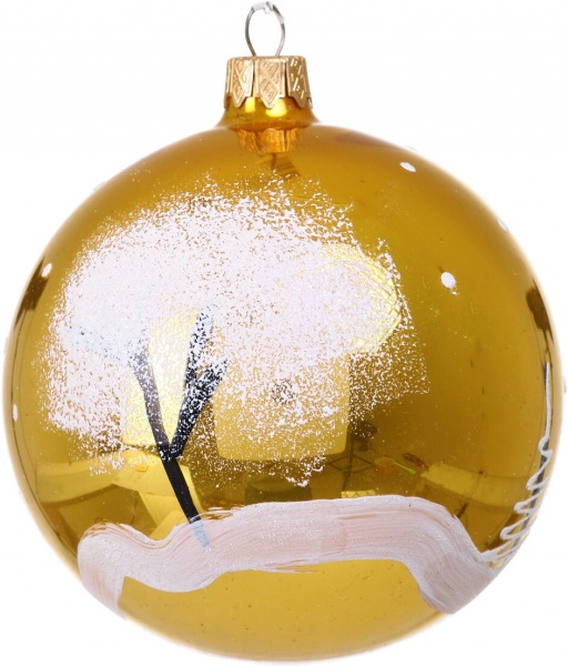 Шар новогодний мульти d 100 мм в ассортименте