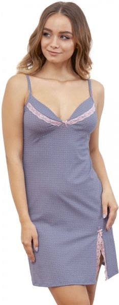 Ночная рубашка Roksana Iris 1156/16061 р. 2XL серо-голубой 