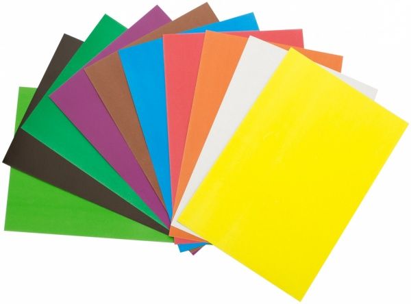 Картон цветной А4 10 листов Тетрада