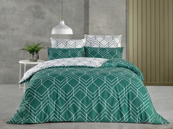 Комплект постільної білизни Delone 2 зелений La Nuit 
