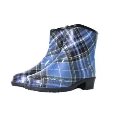 Полусапоги резиновые Шотландка синяя 38 размер