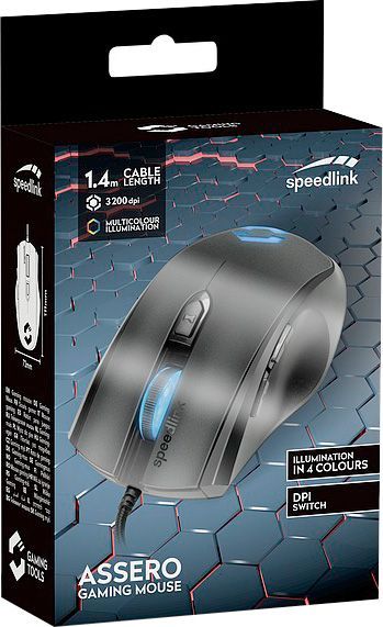 Миша Speedlink ASSERO GAMING MOUSE black 