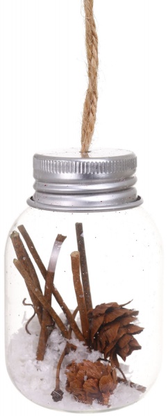 Ялинкова іграшка у формі банки 40х40х65 мм ABR800320 