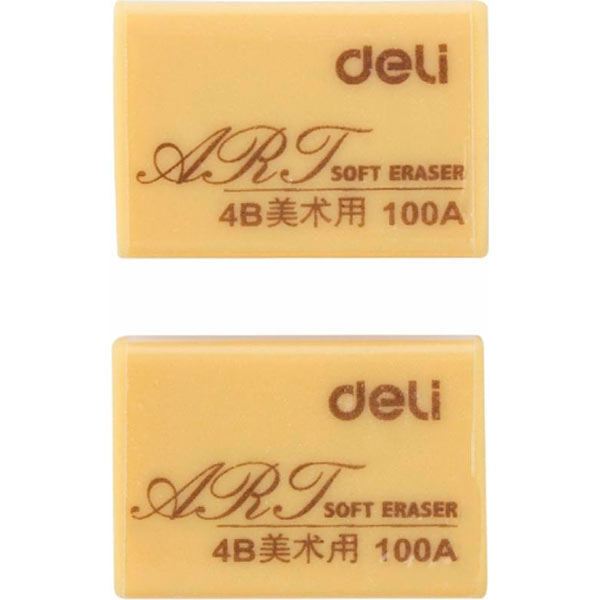 Гумка Deli ART 38.5x26x33 мм 2 шт