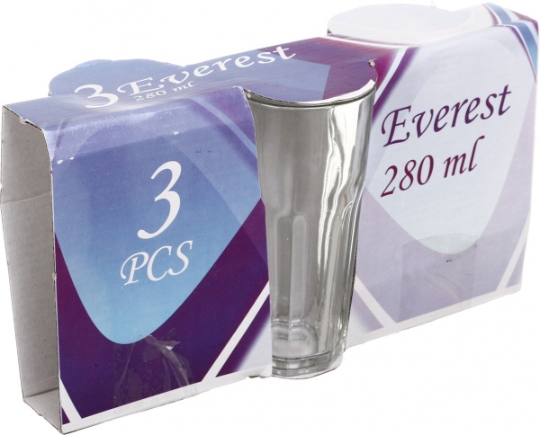 Набор стаканов гранити 280 мл 3 шт. 