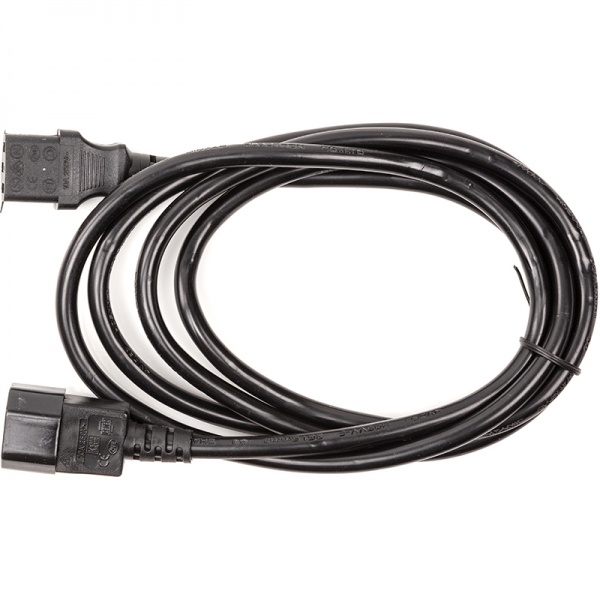 Кабель живлення PowerPlant IEC C13-C14, Cu 3x1.5 мм 2 м black (CC360352) 