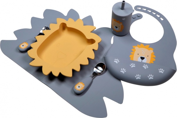 Чашка Tryco с соломинкой силикон пепельно-голубой TR-392823