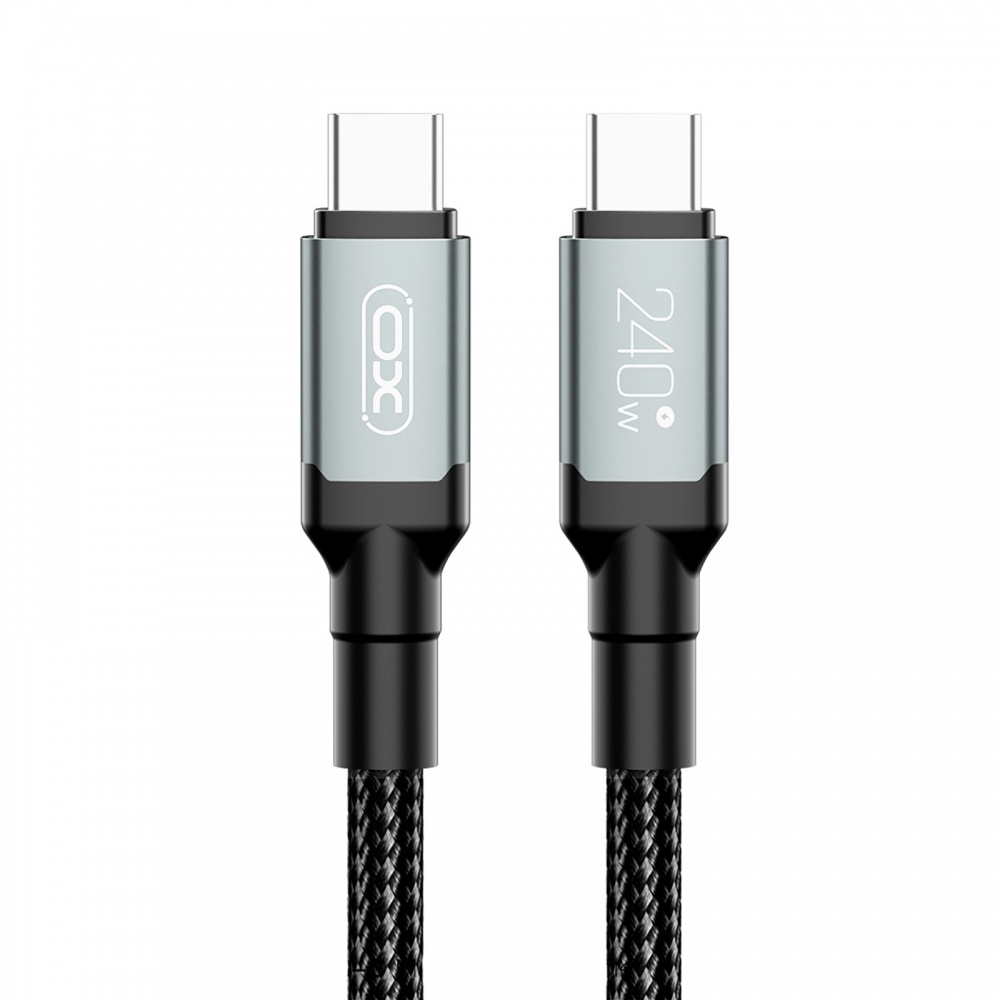 Кабель Xo NBQ264A-CC USB Type-C to USB Type-C 240W PD 1 м black (NB-Q264A-CC.black)