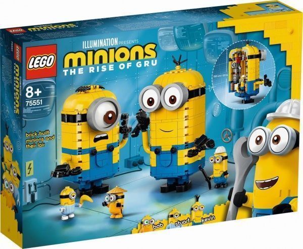 Конструктор LEGO Minions Складені з кубиків міньйони та їхнє лігво 75551