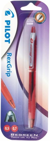 Ручка кулькова Pilot REXGRIP BPRG-10R-F-R червона 