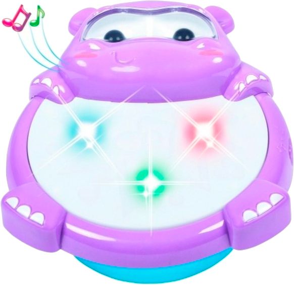 Игрушка музыкальная Bebelino светомузыкальный барабан Бегемотик 58156