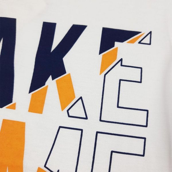 Футболка для хлопчика AKKU Make Some р.122 білий 9064 