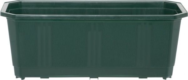 Ящик балконний Пласт-Бокс зелений 4313 прямокутний 10,4л зелений 