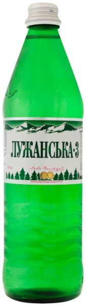 Вода мінеральна Аква-Поляна сильногазована 0,5 л (Лужанська-3) 