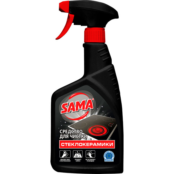 Засіб SAMA для чищення склокерамічних поверхонь 0,5 л
