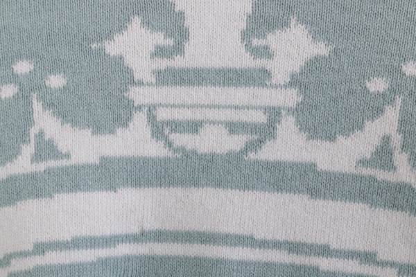 Плед Корона 90x100 см белый с ментоловым 