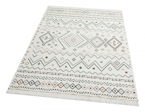 Килим Ekohali Arya AR 05 Beige Blue 120x180 см двосторонній 