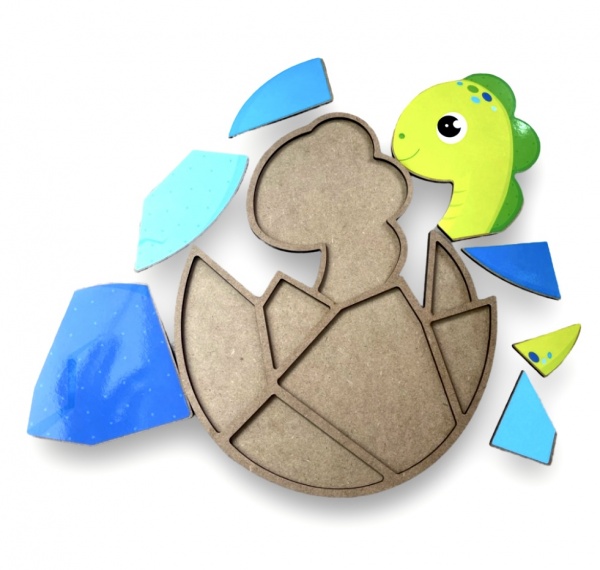 Пазл-мозаїка Apli Krapli Складанка Динозаврик СК-15