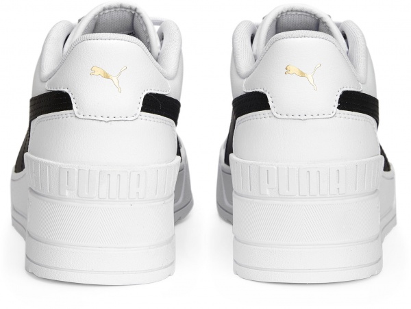 Кроссовки Puma KARMEN WEDGE PUMA WHITE-PUMA BLACK-GOLD 39098502 р.36 белый