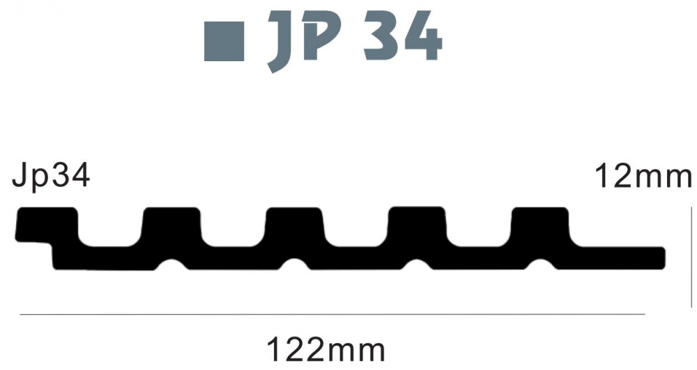 Реечная панель 3D 119х12х2900 мм (JP34-441T)