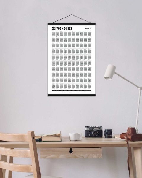 Скретч-постер #100 Wonders 1DEA.me 