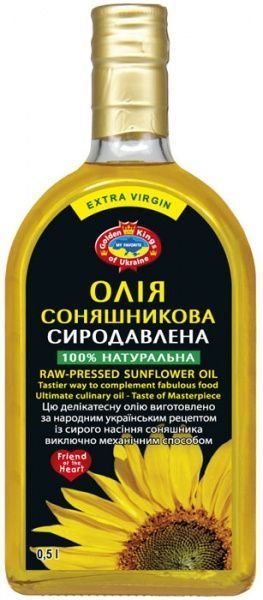 Олія Golden Kings of Ukraine соняшникова сиродавлена 500 мл 
