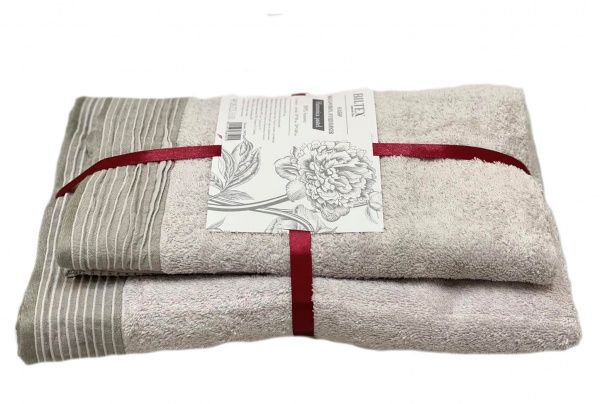 Набір рушників махрових пастельно-ліловий BILTEX 