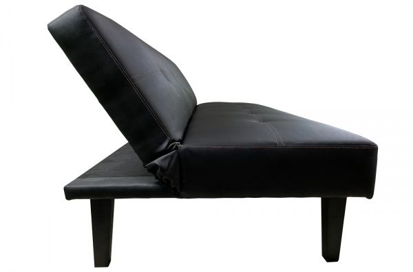 Диван прямий Чикаго-2 чорний 1750x830x740 мм