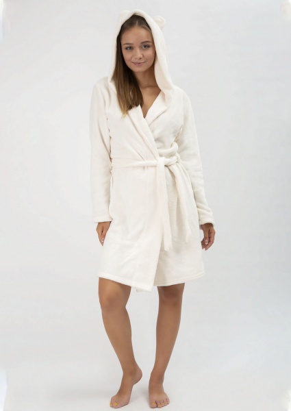 Халат женский Roksana 859/90003 р. XL белый молочный 