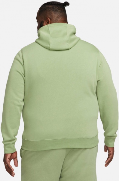 Джемпер Nike M NSW CLUB HOODIE FZ BB BV2645-386 р. XL зелений