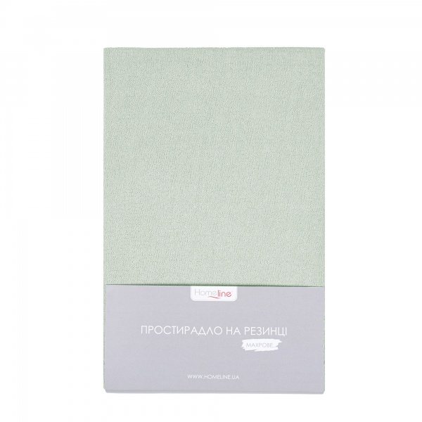 Простирадло на резинці 160x200 см оливковий Homeline 