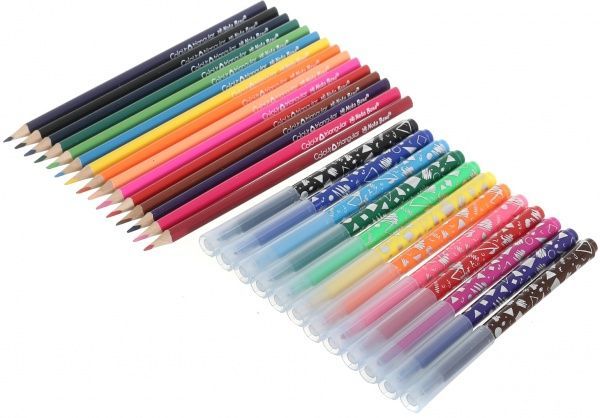 Набор для рисования цветные карандаши и фломастеры Nota Bene