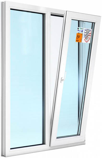 Окно поворотно-откидное REHAU ECOSOL-DESIGN 60 1140x1400 мм правое