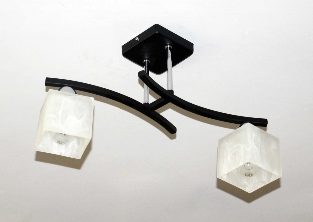 Люстра потолочная Sirius B A1507/2 2x60 Вт E14/E27 антик/белый 1507/2