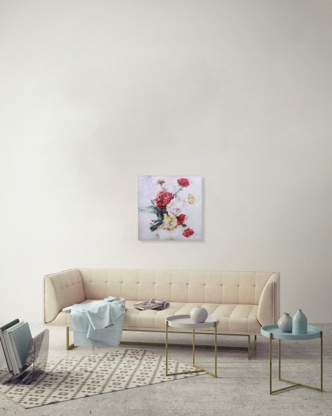 Картина Пионы 65x65 см Styler GL-12528 