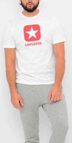 Футболка Converse BOX STAR SS TEE WHITE 10019936-102 XL білий