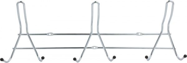 Вішалка гардеробна  на 9 крючков серебристая 1423