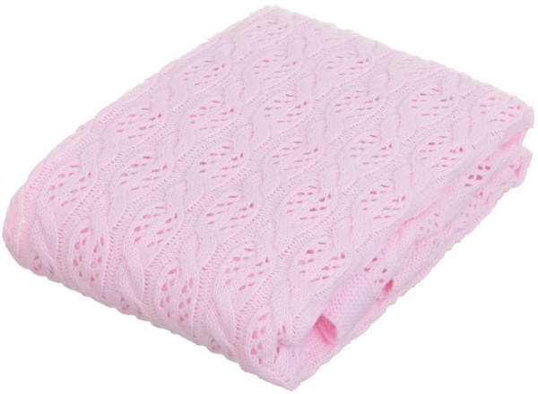 Плед Banian в'язаний 90x100 см рожевий 