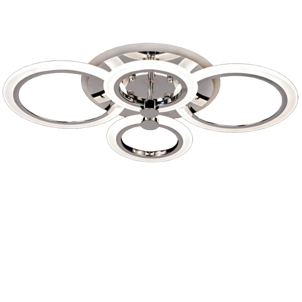 Люстра світлодіодна Victoria Lighting з пультом д/к 169 Вт хром Mercy/PL4 chrome 