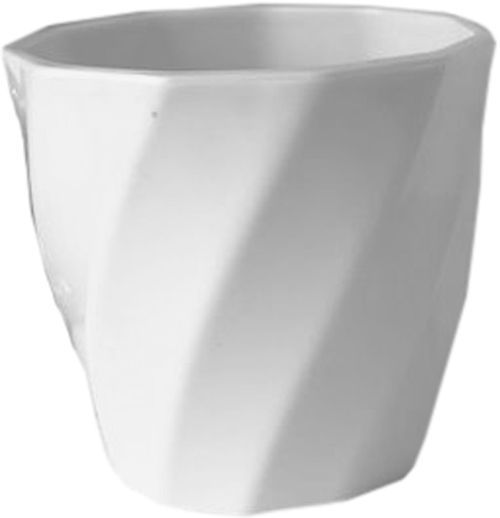 Кашпо Оранжерея для кактусів та сукулентів «Хвиля» фігурний 0,4л білий 