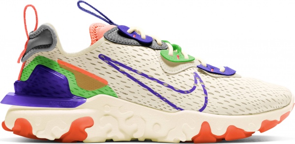 Кроссовки Nike React Vision CI7523-104 р.US 9,5 разноцветный