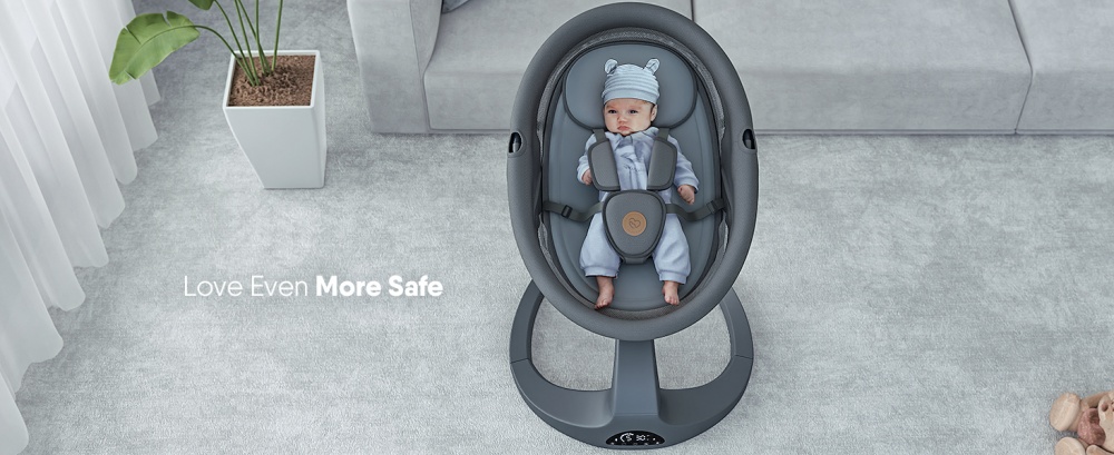 Укачивающий центр Babybond 79х69х58 см темно-серый PD-B05D