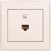 Розетка комп’ютерна Lezard Rain крем 703-0388-139