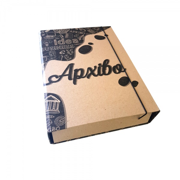 Папка-короб на резинке А4 80 мм в ассортименте iTEM