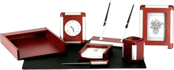 Набір настільний bestar 8 предметів червоне дерево 8263XDU