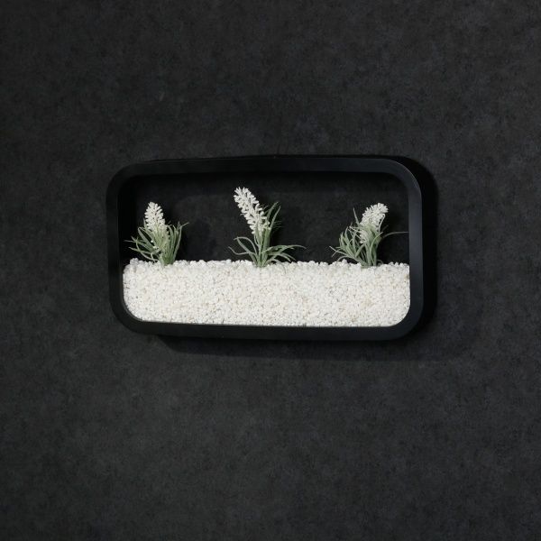 Декор настінний Nature прямокутний 38x20,5 см чорний 