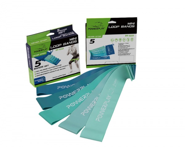 Резинка для фітнесу PowerPlay 5 шт. 4113_Green