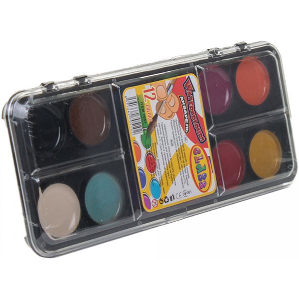 Краски акварельные 7051 12 кольорів CLASS