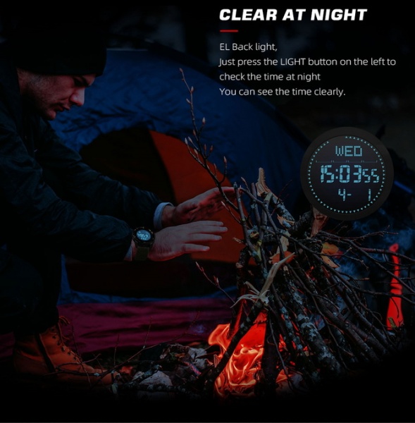 Часы тактические Alps с компасом army green North Edge (1478)